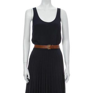 Michael Kors | Navy Pleated Maxi Dress • Size XS